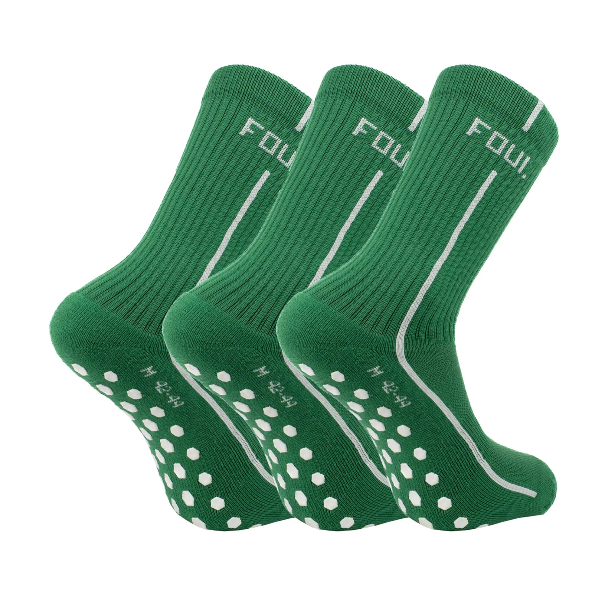 Green Football Socks, Grip Socks