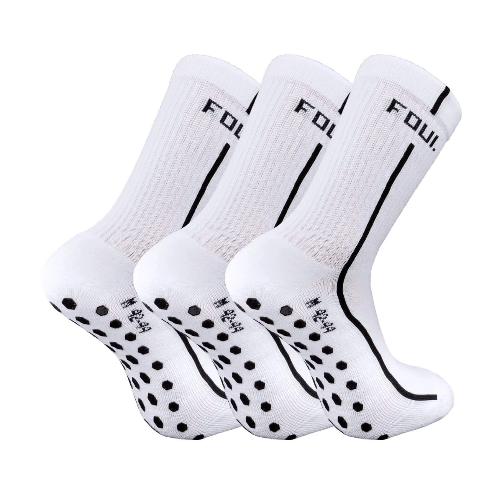 Matikz Grip Socks White 3 Pack - Matikz Football Store