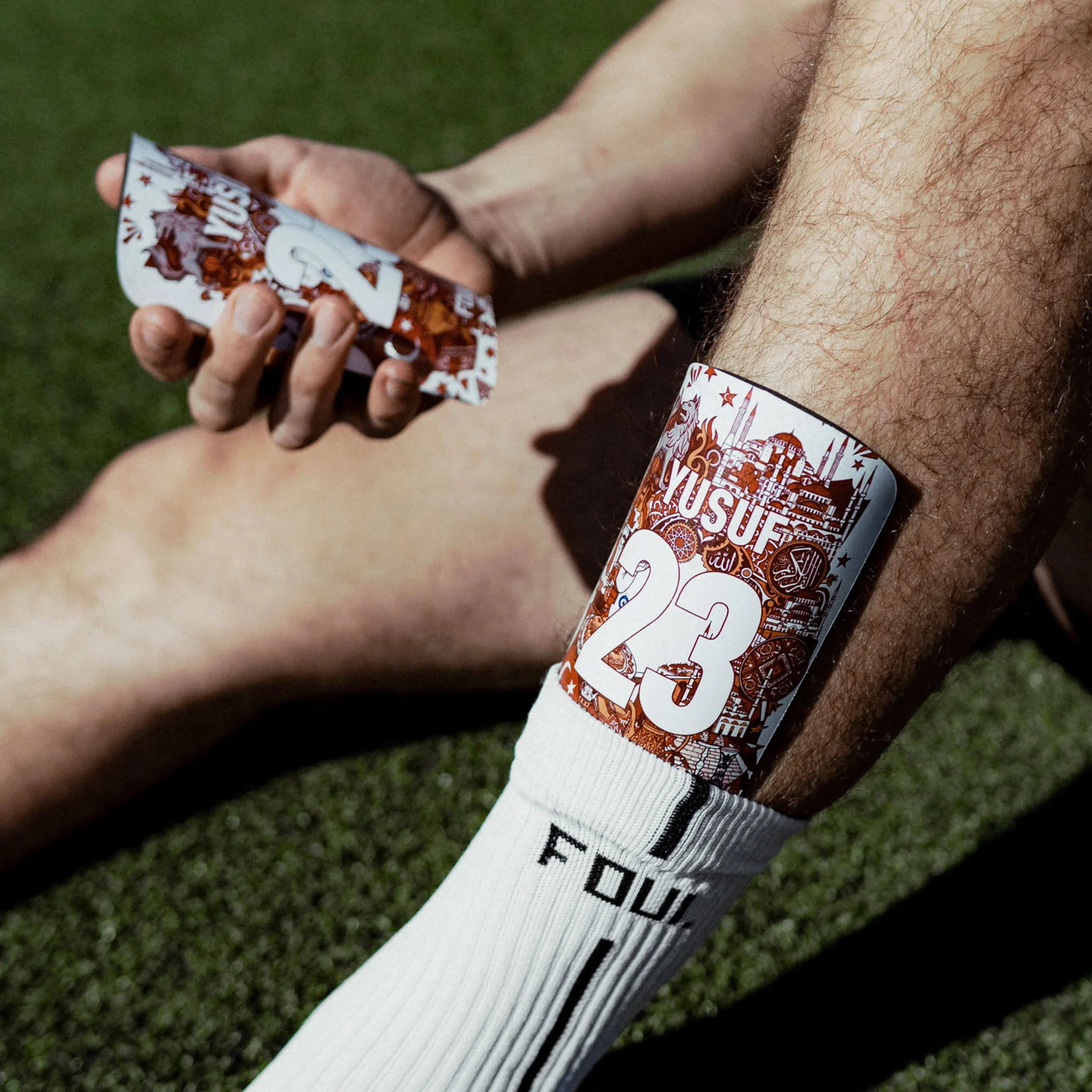 Schienbeinschoner - Light Türkisches Design + eigene ID(4)