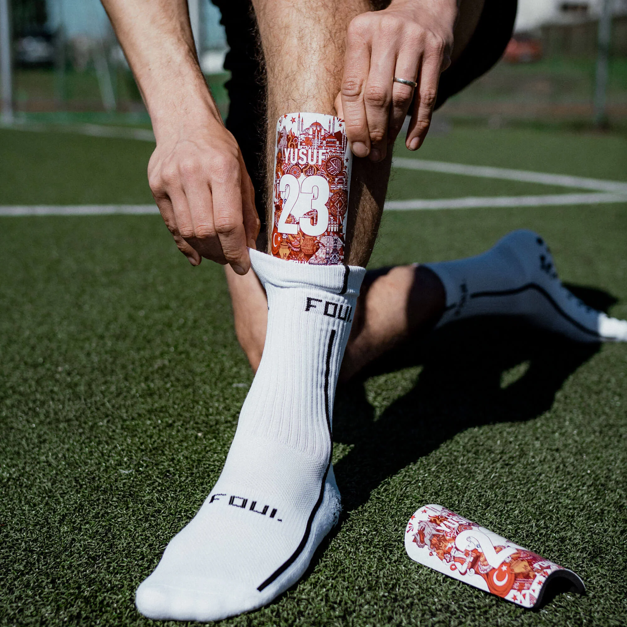 Schienbeinschoner - Light Türkisches Design + eigene ID(5)