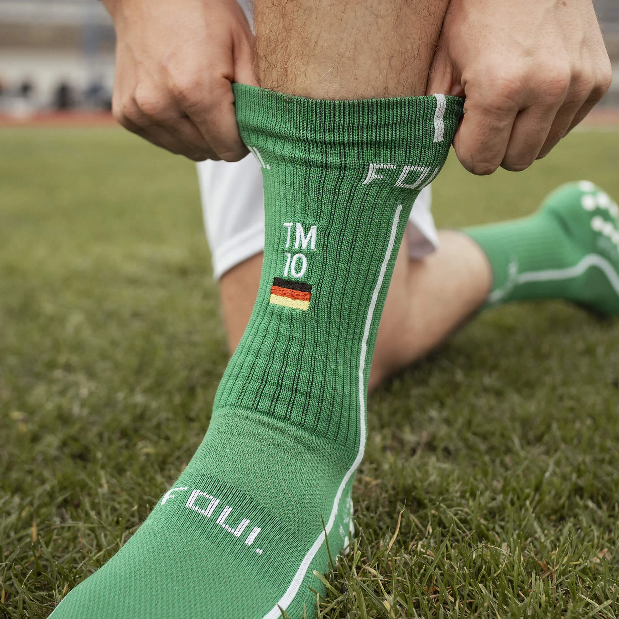 Fußball Socken FOUL mit ID(4)