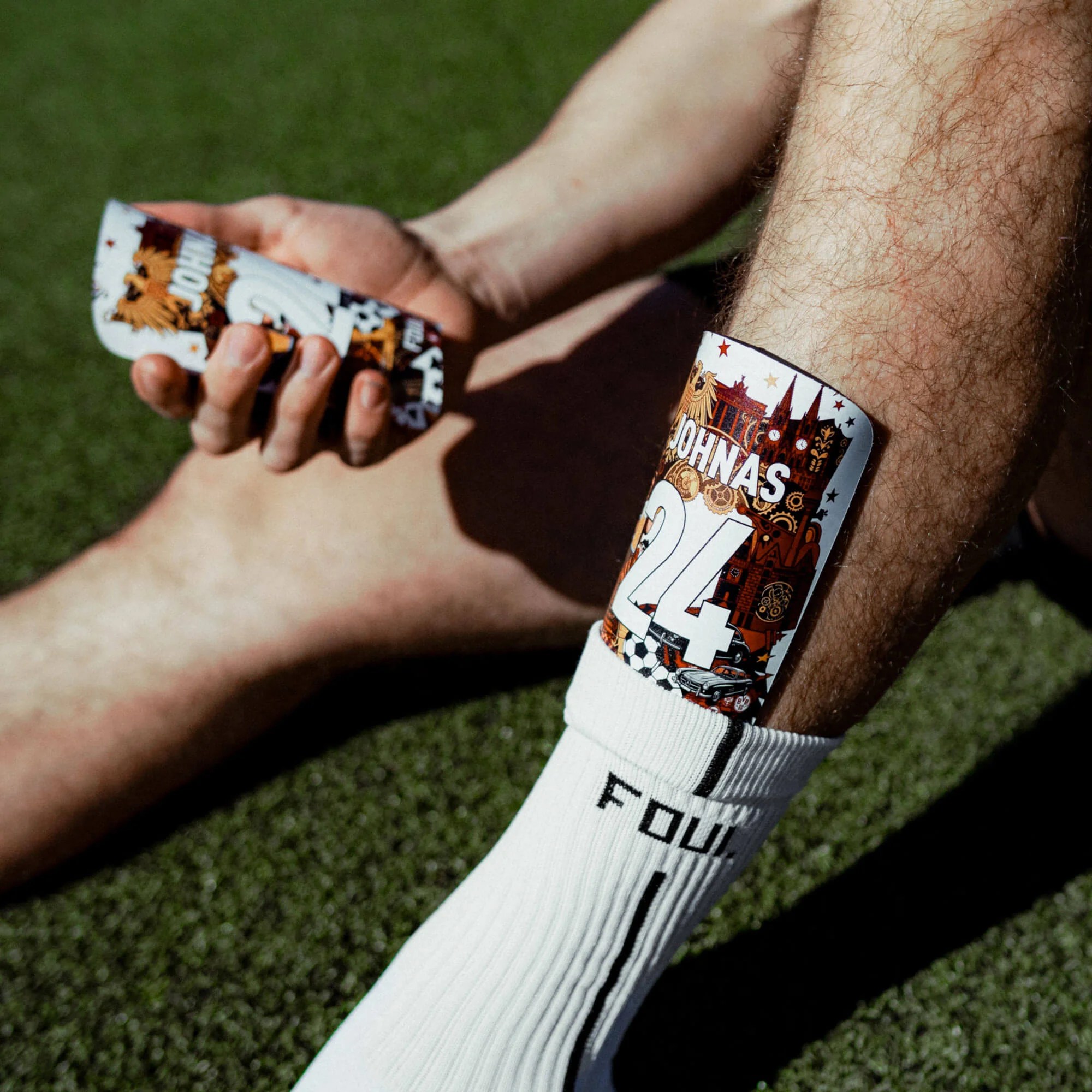 Schienbeinschoner - Light Deutsches Design + eigene ID(3)