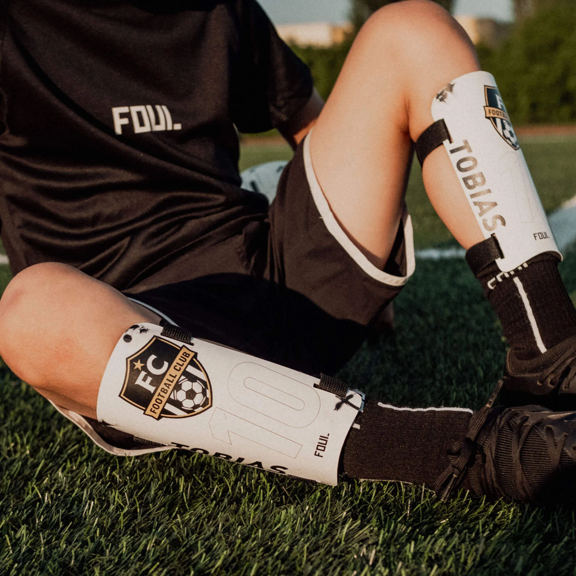 Football shin guards - Kids ID + badge(5)