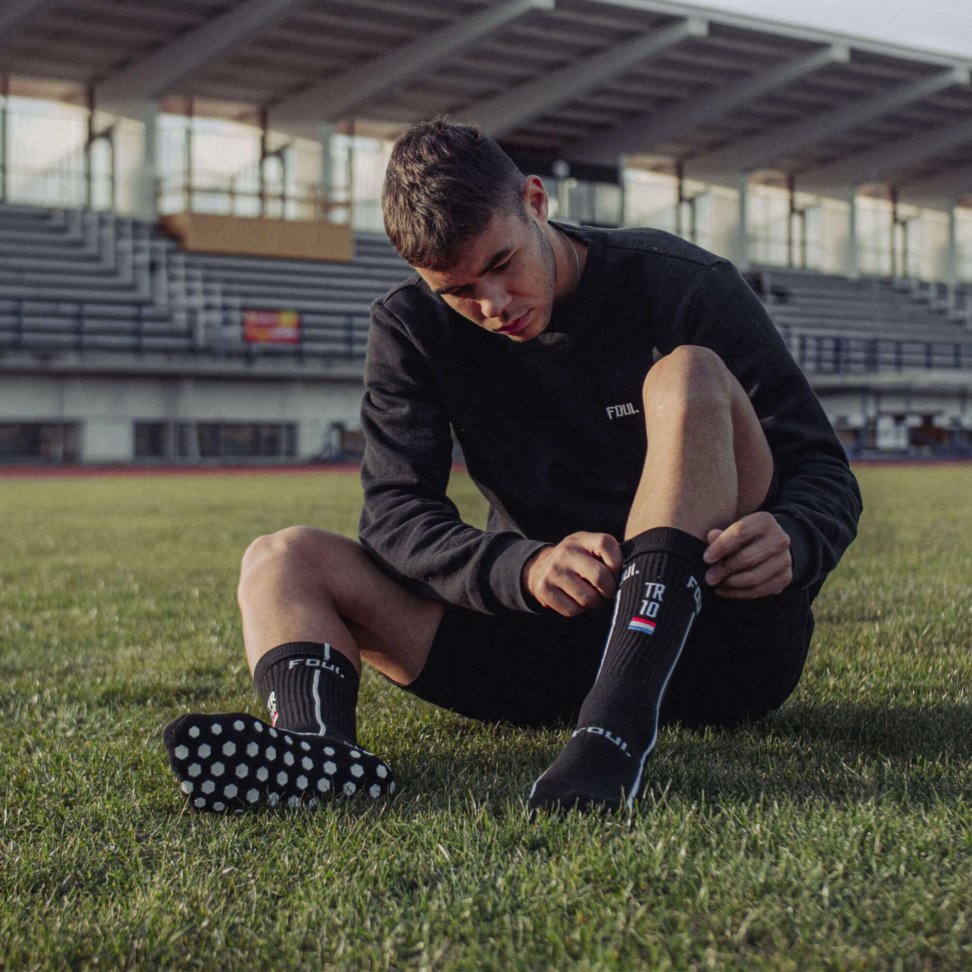 Fußball Socken FOUL mit ID(4)