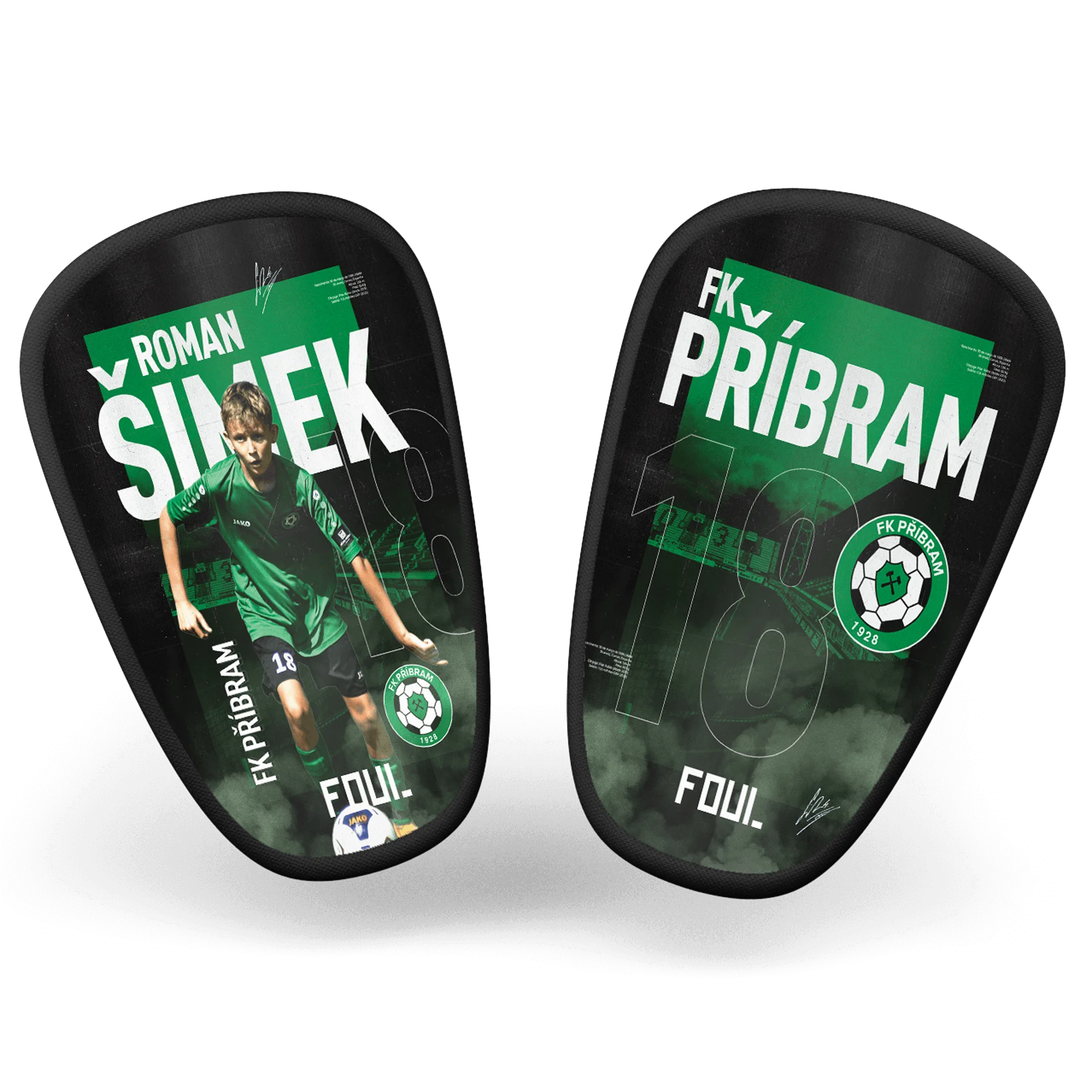 Football shin guards - Classic custom design(1)