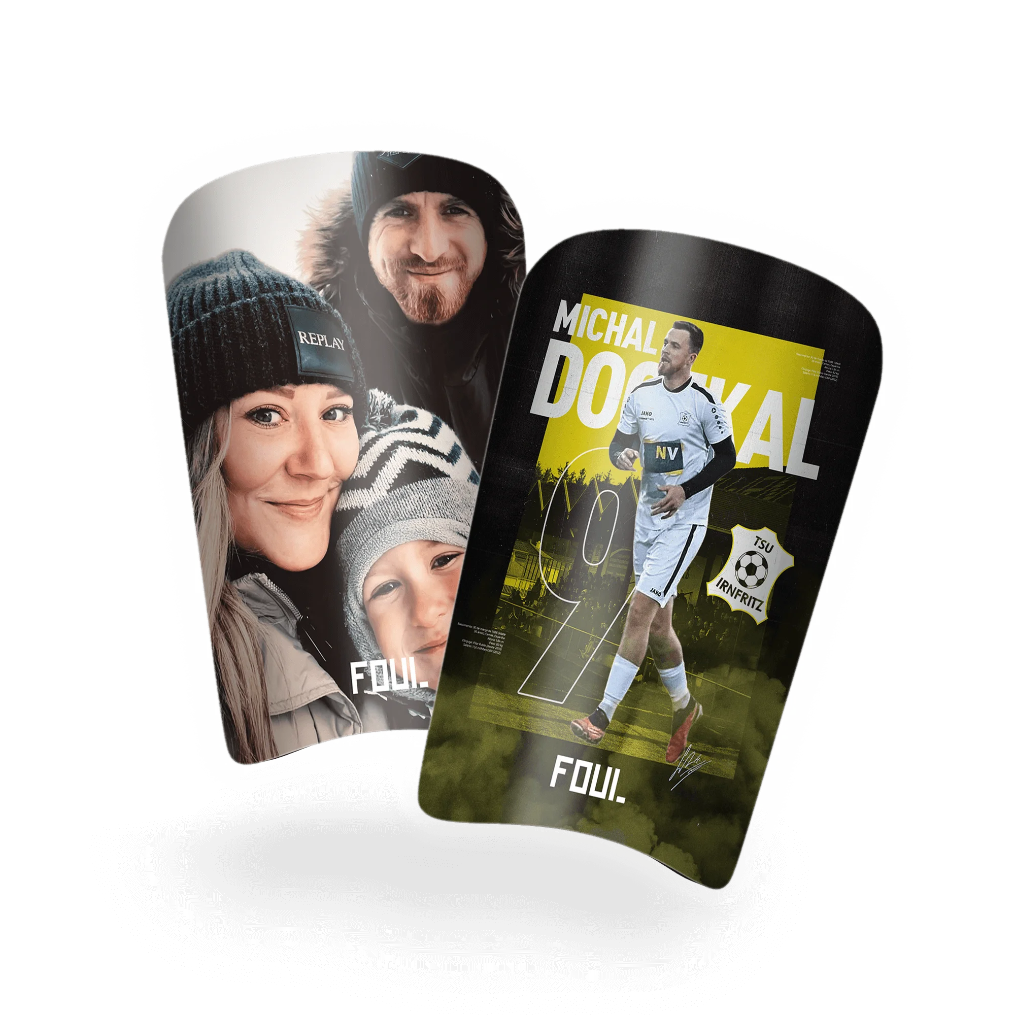 Football shin guards - Light custom design(1)