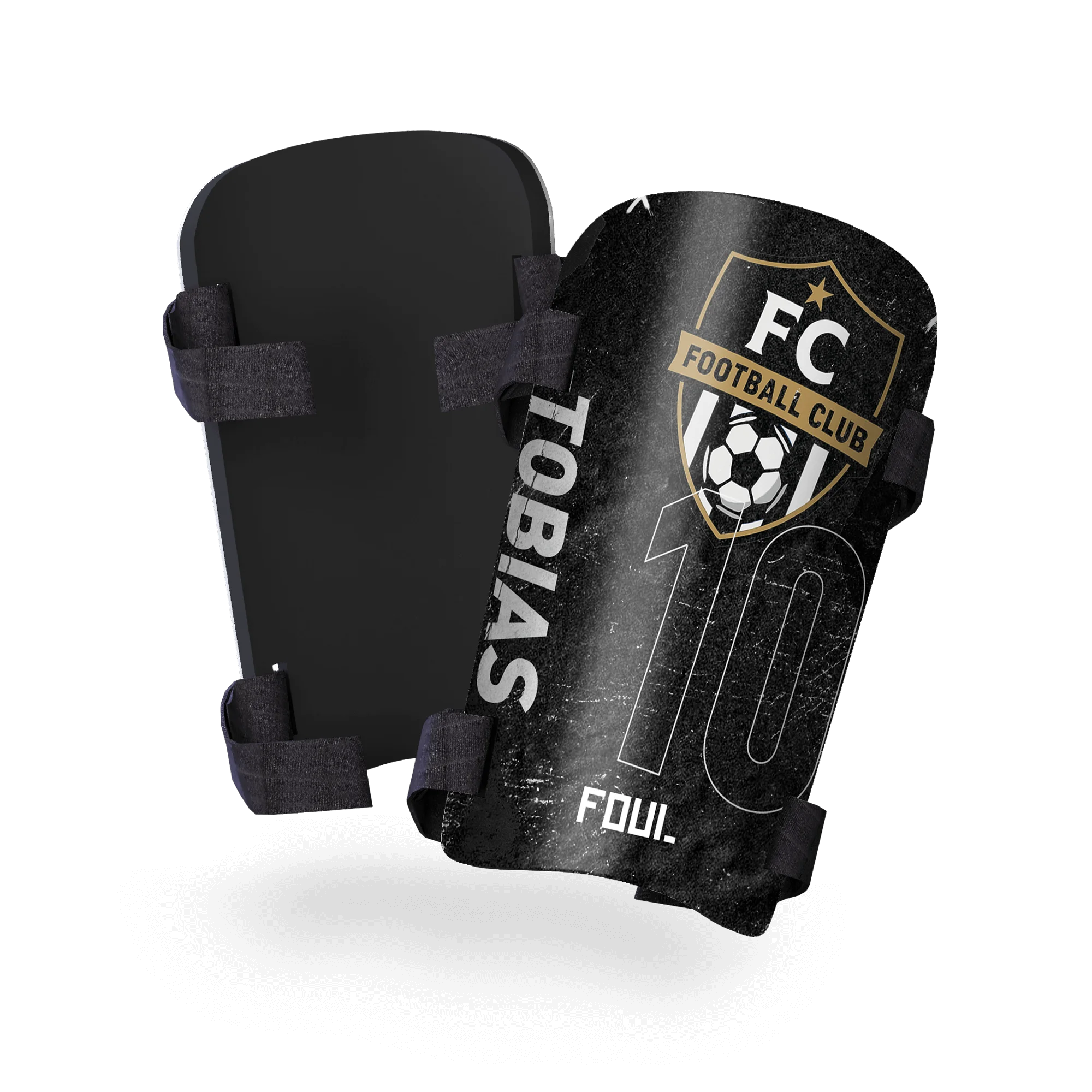 Football shin guards - Kids ID + badge(2)