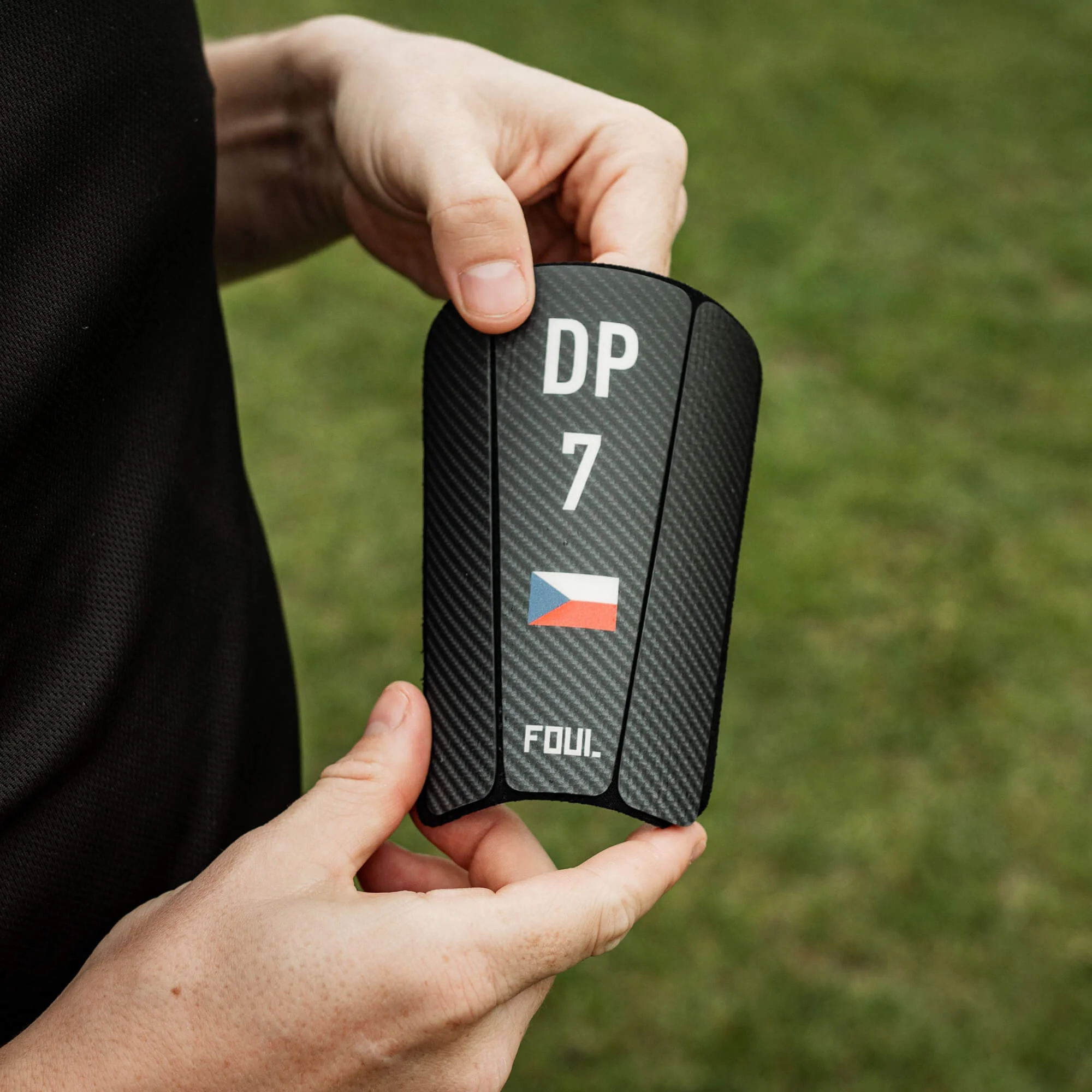 Fußball Schienbeinschoner - Carbon mit ID(3)