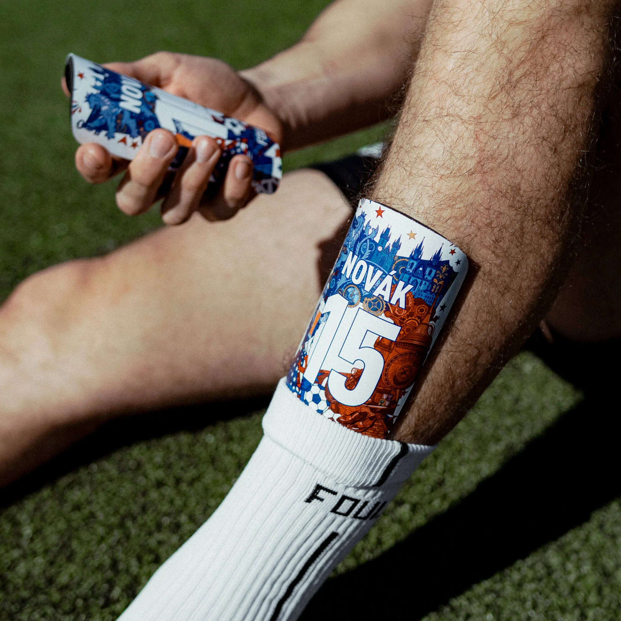 Fotbalové chrániče - Light Český design + vlastní ID(4)