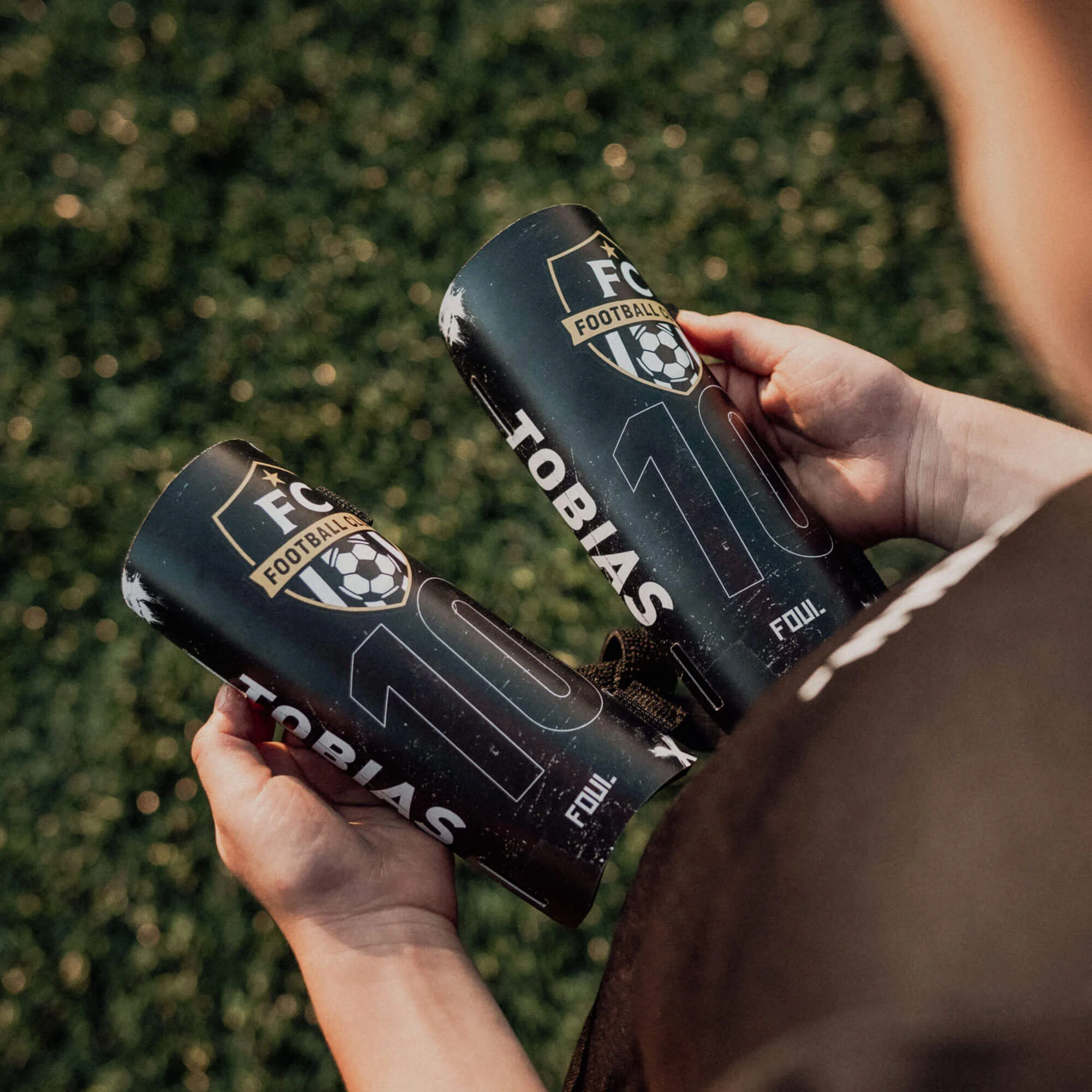 Football shin guards - Kids ID + badge(4)
