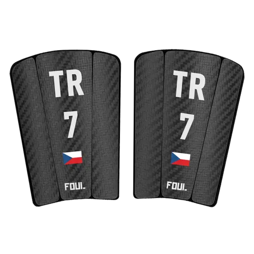 Football shin guards - Carbon